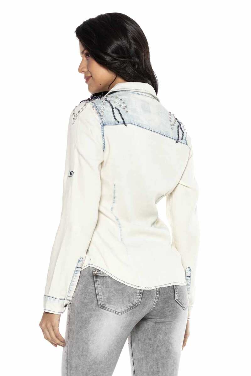 WH115 Women's Ice Blue Denim Shirt