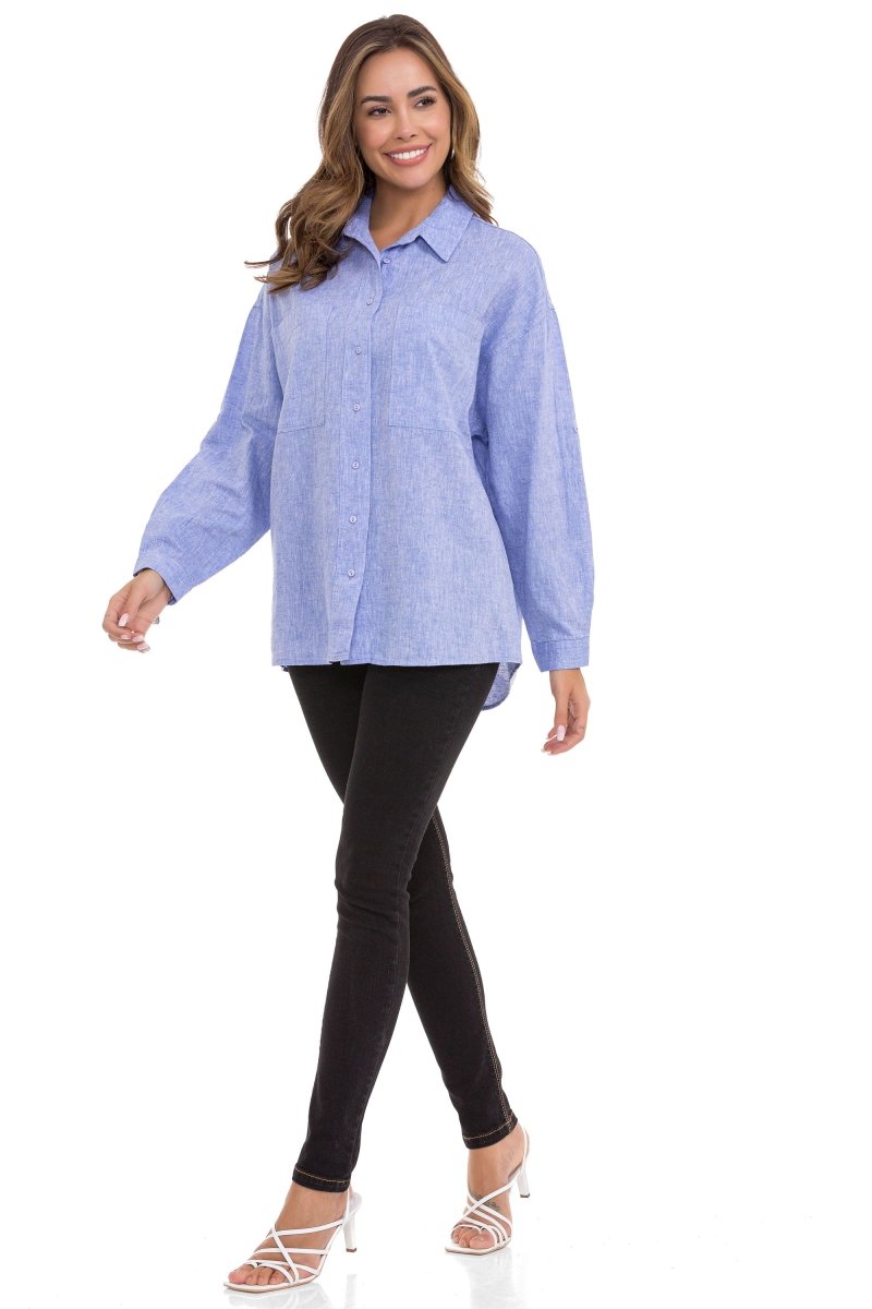WH125 Long Oversized Women's Shirt