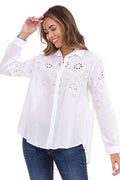 WH131 Floral Detail Women's Shirt