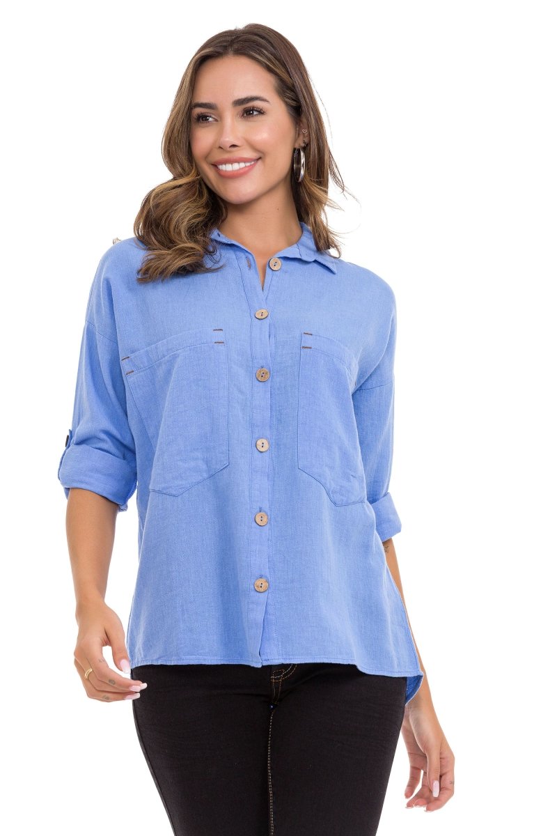 WH132 Basic Summer Linen Shirt
