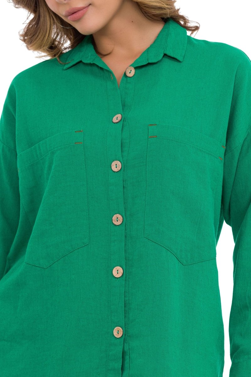 WH132 Basic Summer Linen Shirt