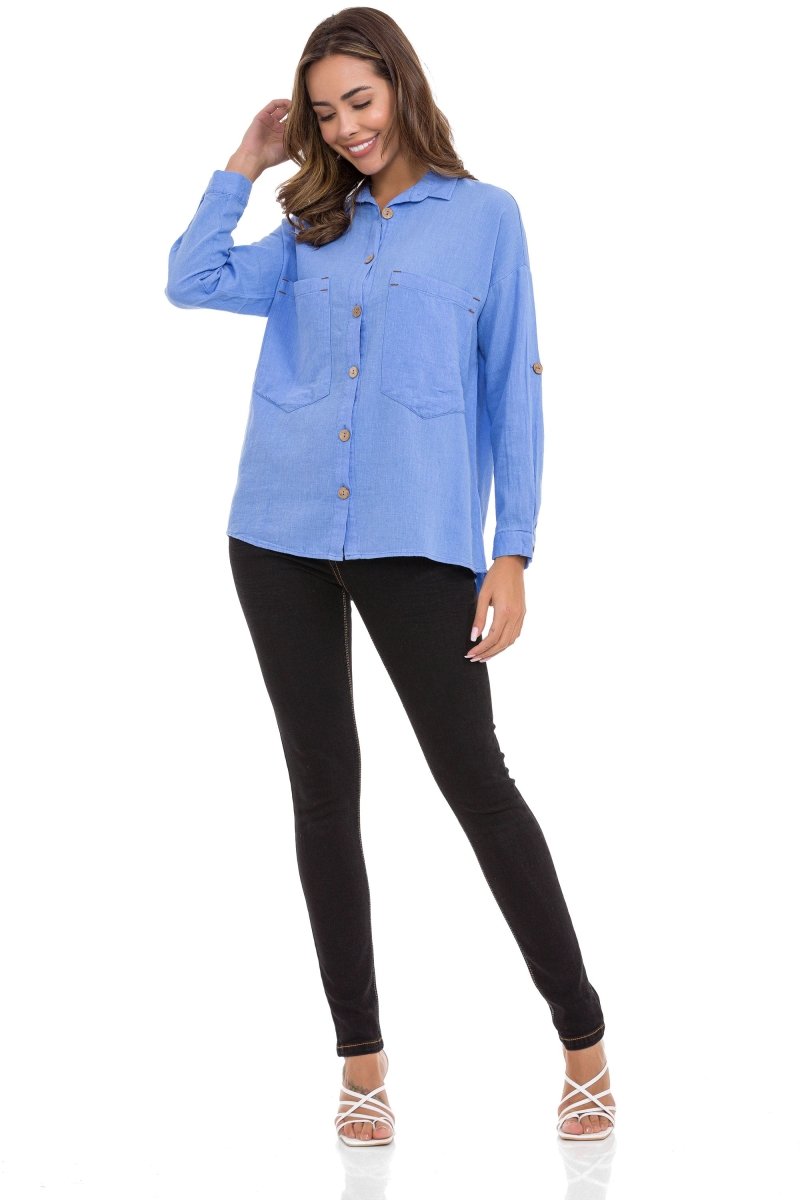 WH132 Basic Summer Linen Shirt