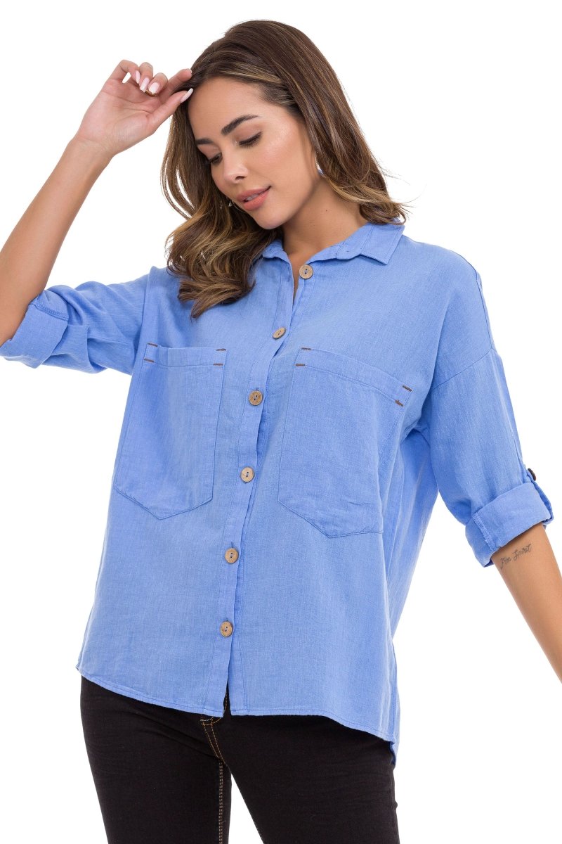 WH132 Basic Summer Linen Shirt