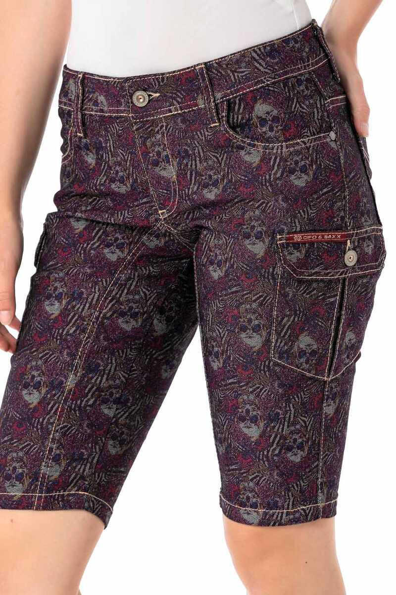 WK180 Patterned Cargo Shorts