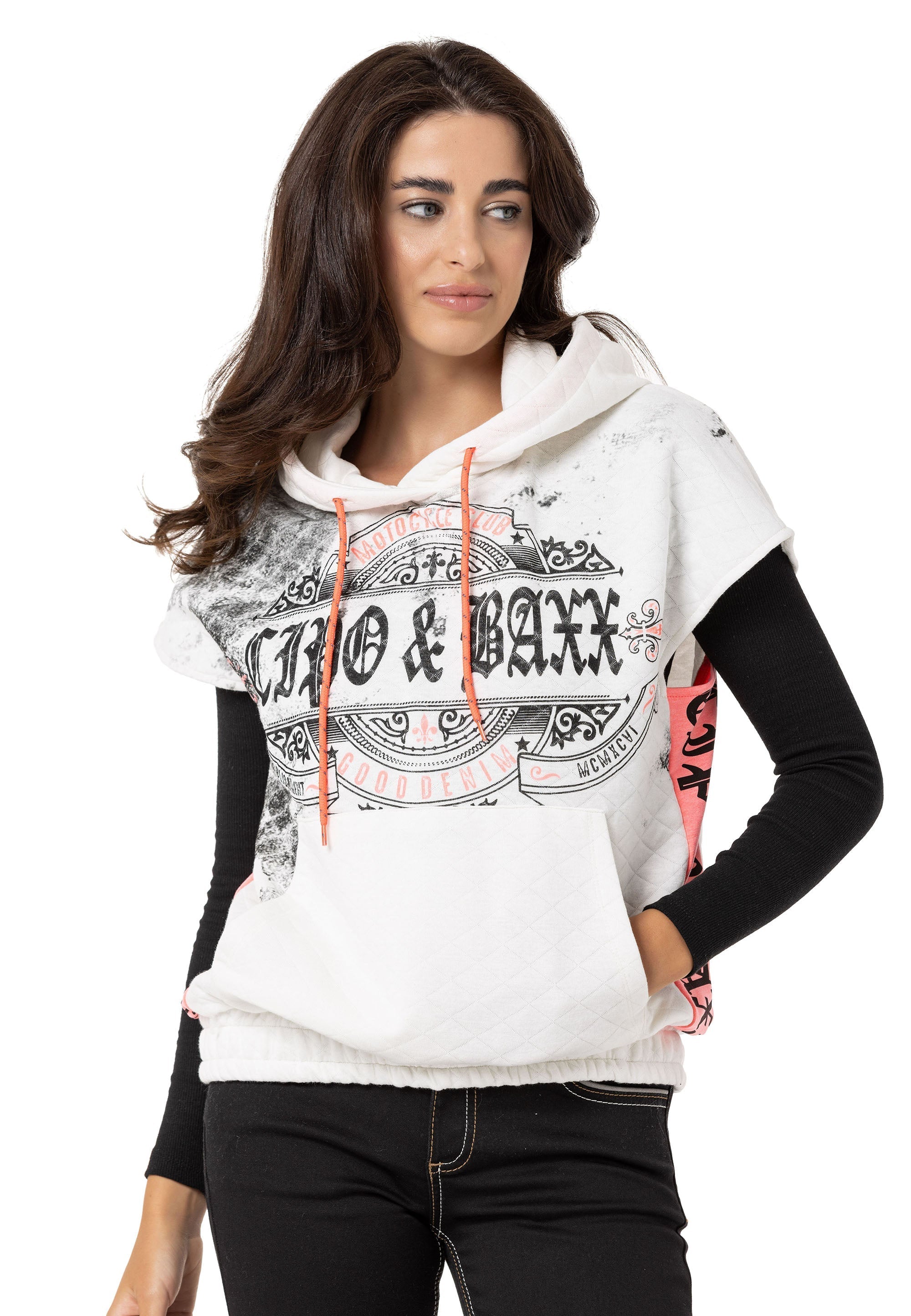 WT374 Women's Sleeveless Hoodie T-Shirt