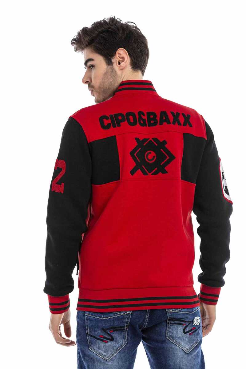 CL500 Men's Wool Varsity Jacket – Slim Fit, Buttoned, Stylish Winter Design