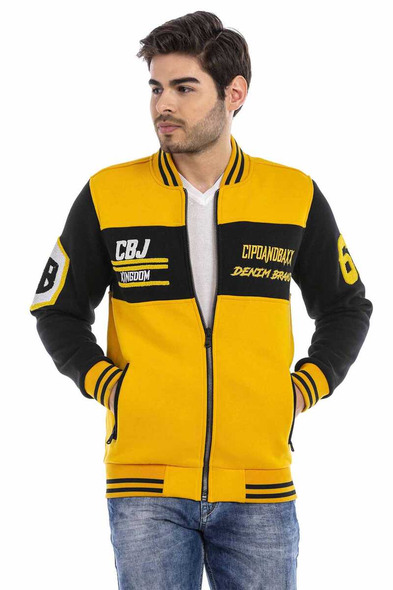 CL500 Men's Wool Varsity Jacket – Slim Fit, Buttoned, Stylish Winter Design