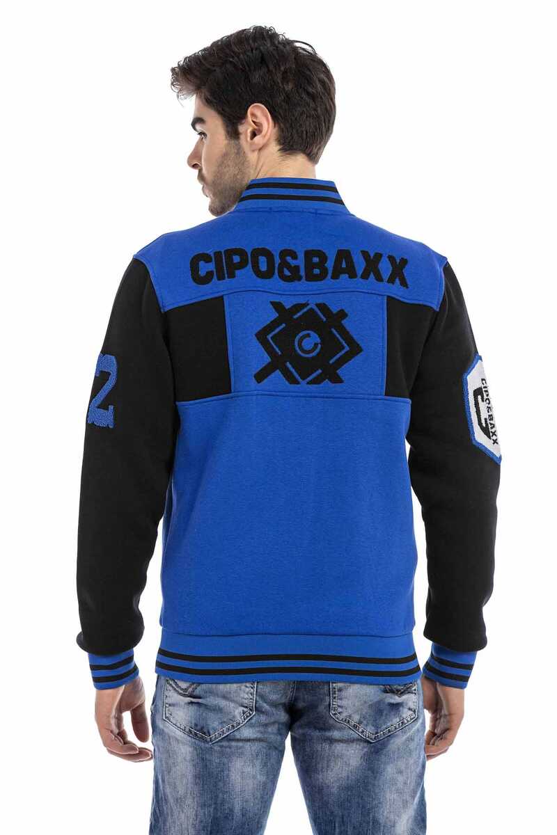 CL500 Men's Wool Varsity Jacket – Slim Fit, Buttoned, Stylish Winter Design