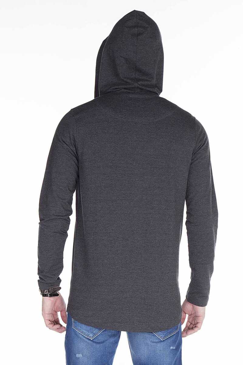 CL238 Crest Hooded Long Men's Sweatshirt