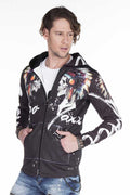 CL263 Native American Hooded Men's Sweatshirt