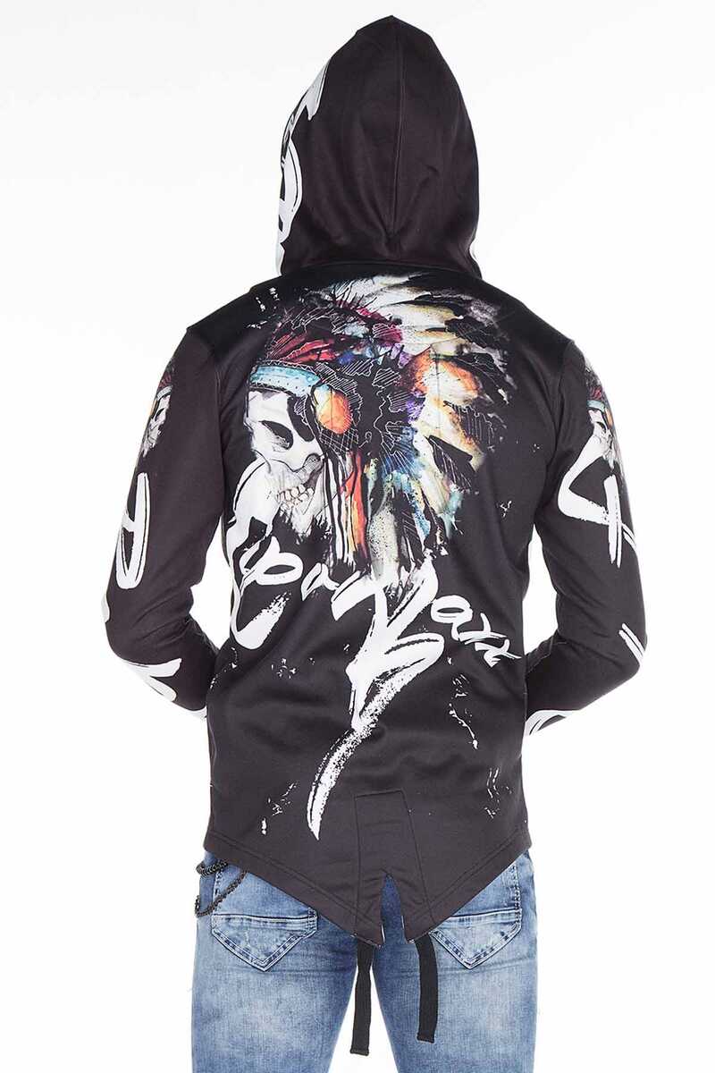 CL263 Native American Hooded Men's Sweatshirt