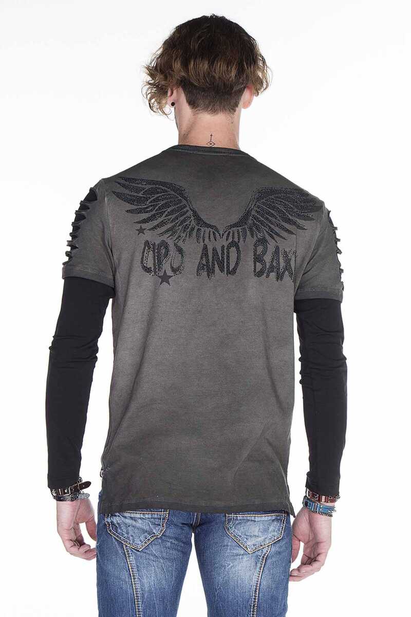 CL265 Slim Fit Wing Print Men's Sweatshirt