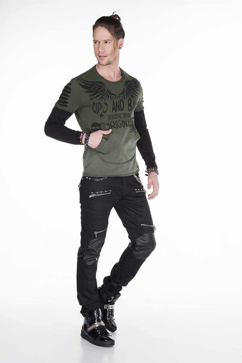 CL265 Slim Fit Wing Print Men's Sweatshirt