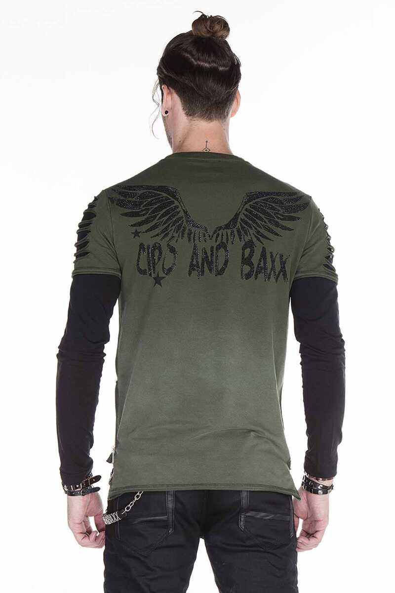 CL265 Slim Fit Wing Print Men's Sweatshirt