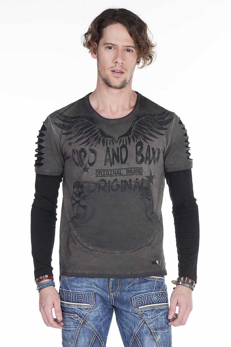 CL265 Slim Fit Wing Print Men's Sweatshirt