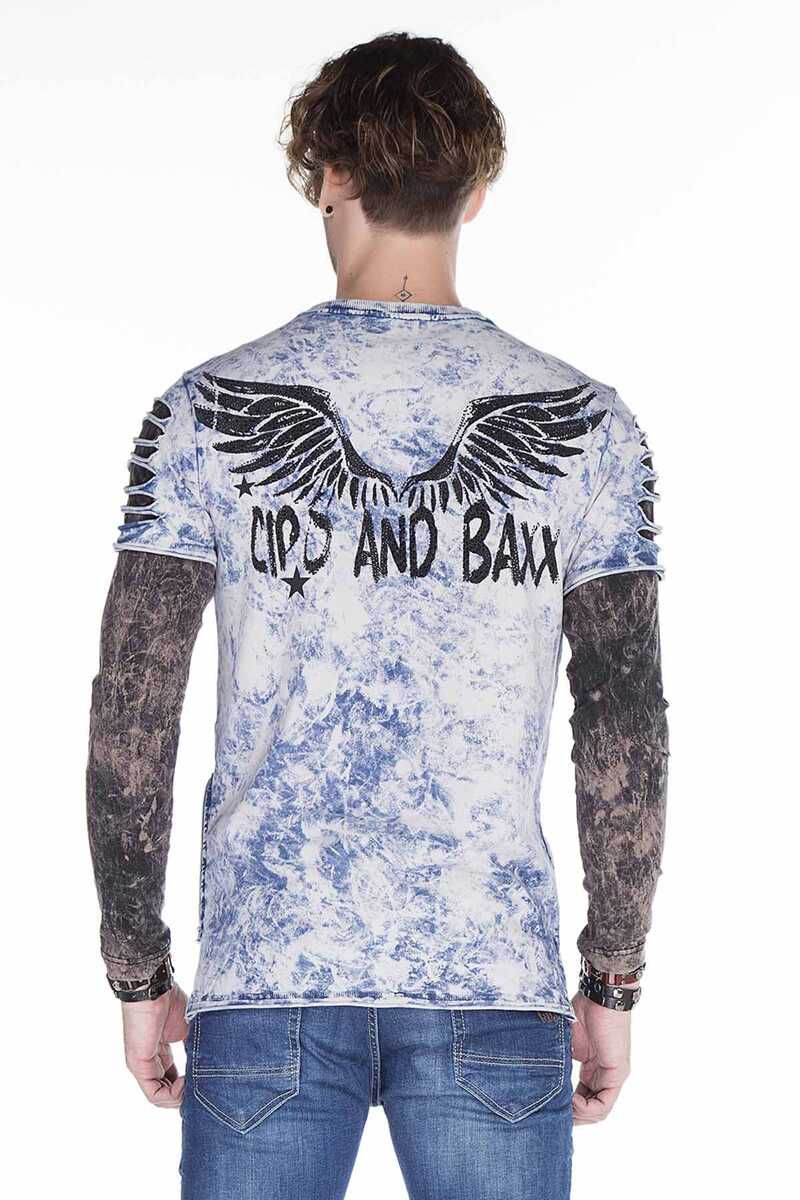 CL265 Slim Fit Wing Print Men's Sweatshirt