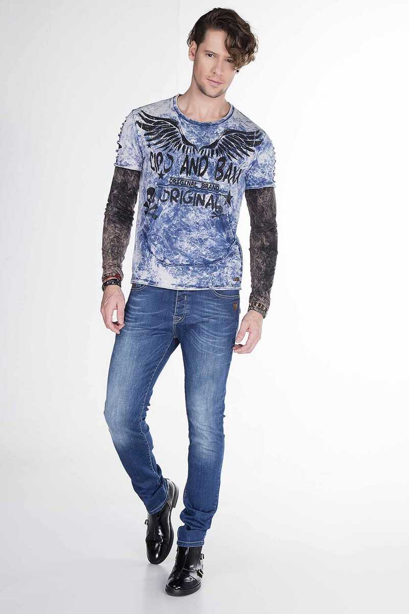 CL265 Slim Fit Wing Print Men's Sweatshirt