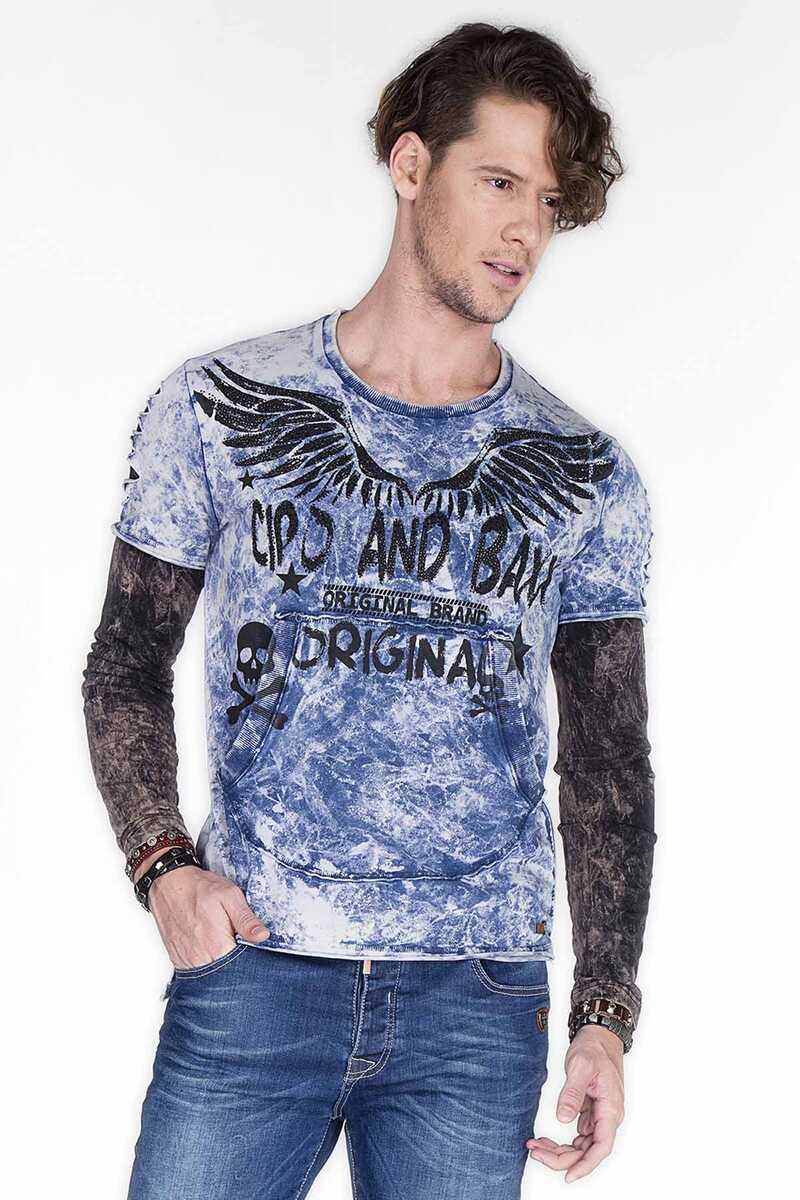 CL265 Slim Fit Wing Print Men's Sweatshirt
