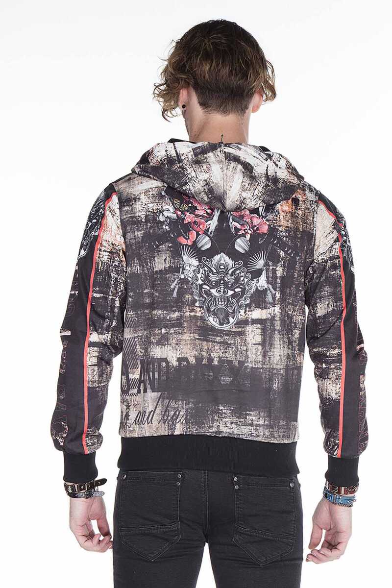 CL272 Gothic Style Skull Print Men's Sweatshirt
