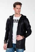 CL295 Hooded Long Plain Men's Sweatshirt