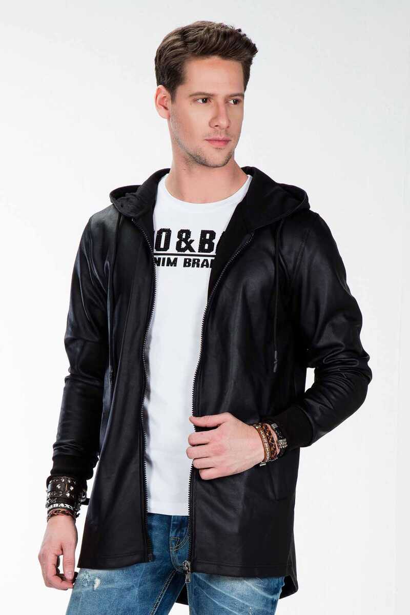 CL295 Hooded Long Plain Men's Sweatshirt