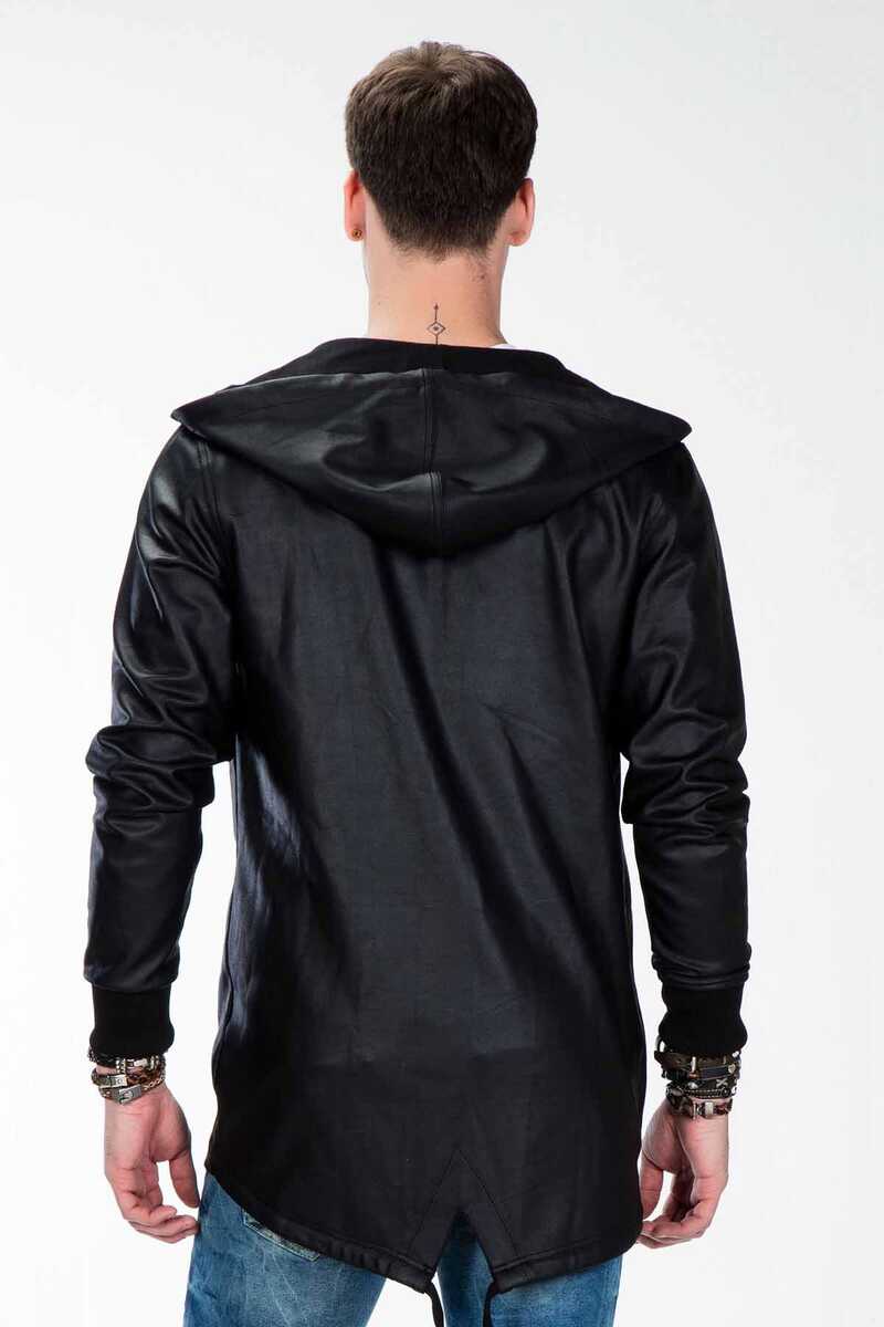 CL295 Hooded Long Plain Men's Sweatshirt