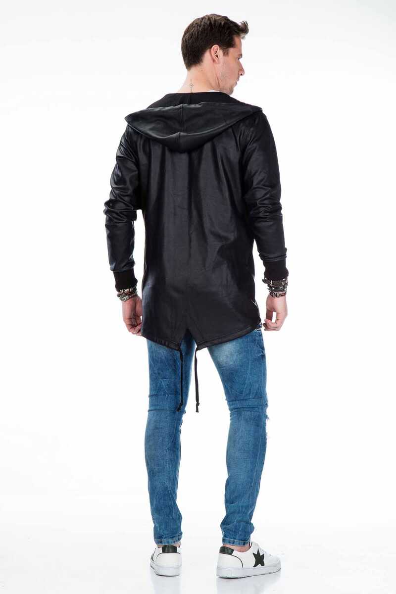 CL295 Hooded Long Plain Men's Sweatshirt