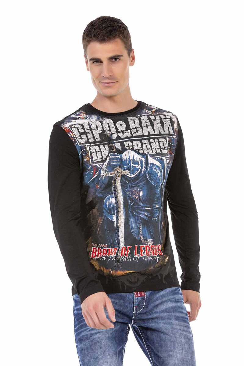 CL452 Stone Print Lightweight Sweatshirt
