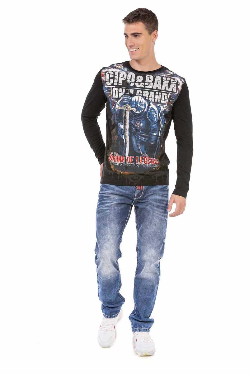 CL452 Stone Print Lightweight Sweatshirt