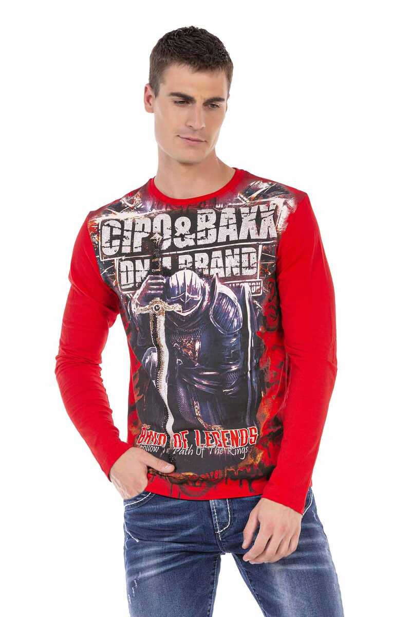 CL452 Stone Print Lightweight Sweatshirt