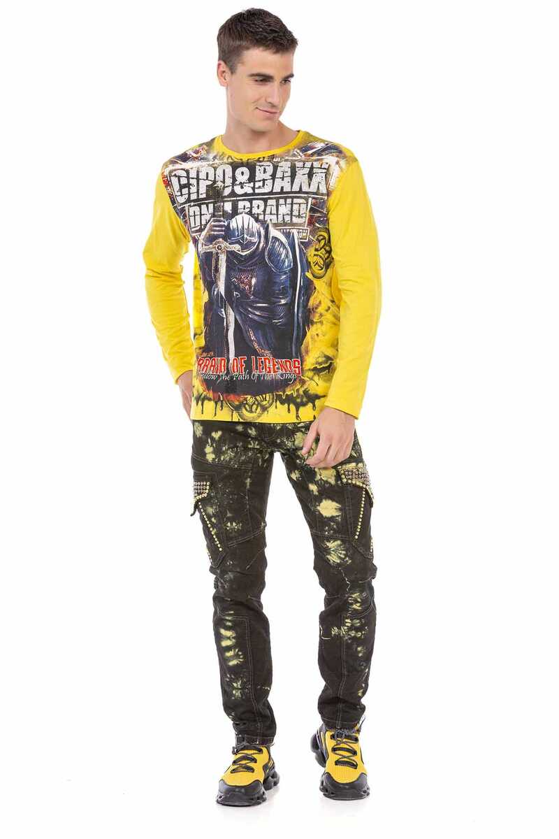 CL452 Stone Print Lightweight Sweatshirt