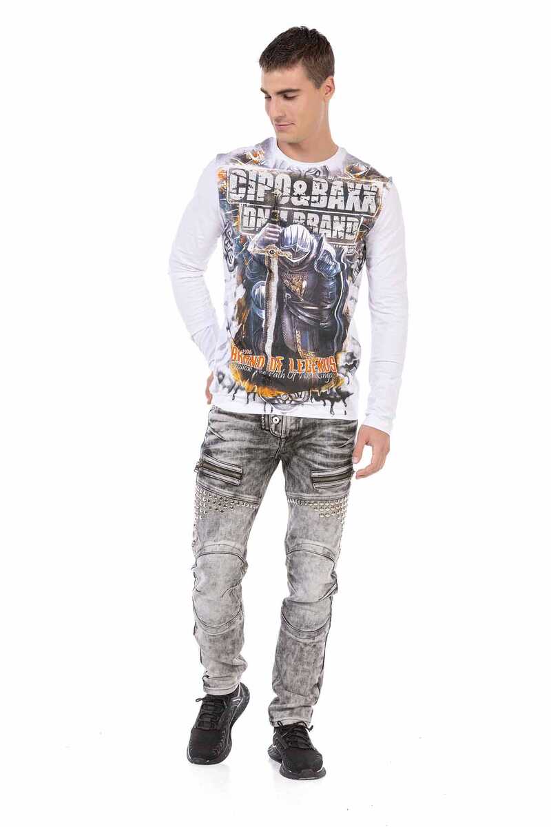 CL452 Stone Print Lightweight Sweatshirt