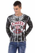 CL493 Eagles Print Men's Sweatshirt