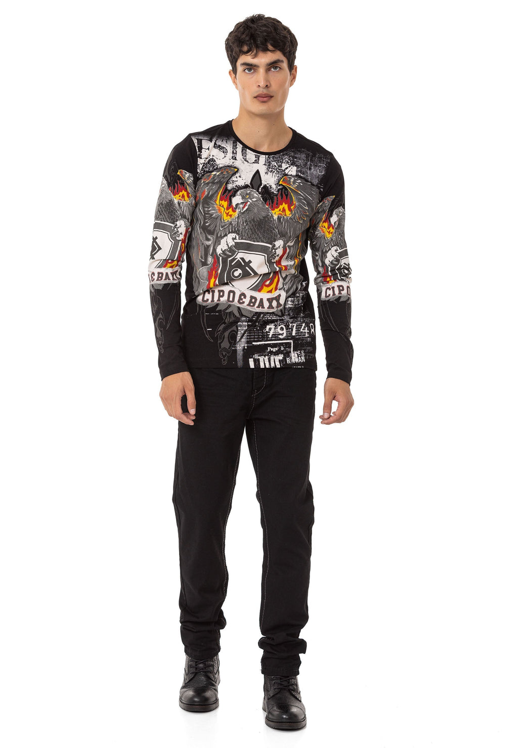CL553 Men's Basic Zip-Up Urban Hoodie