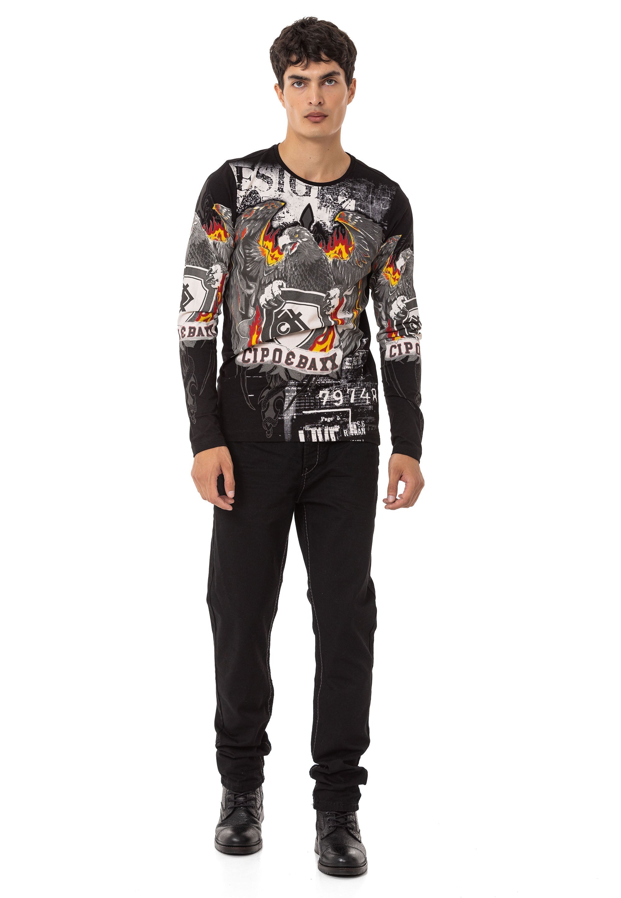 CL553 Men's Basic Zip-Up Urban Hoodie