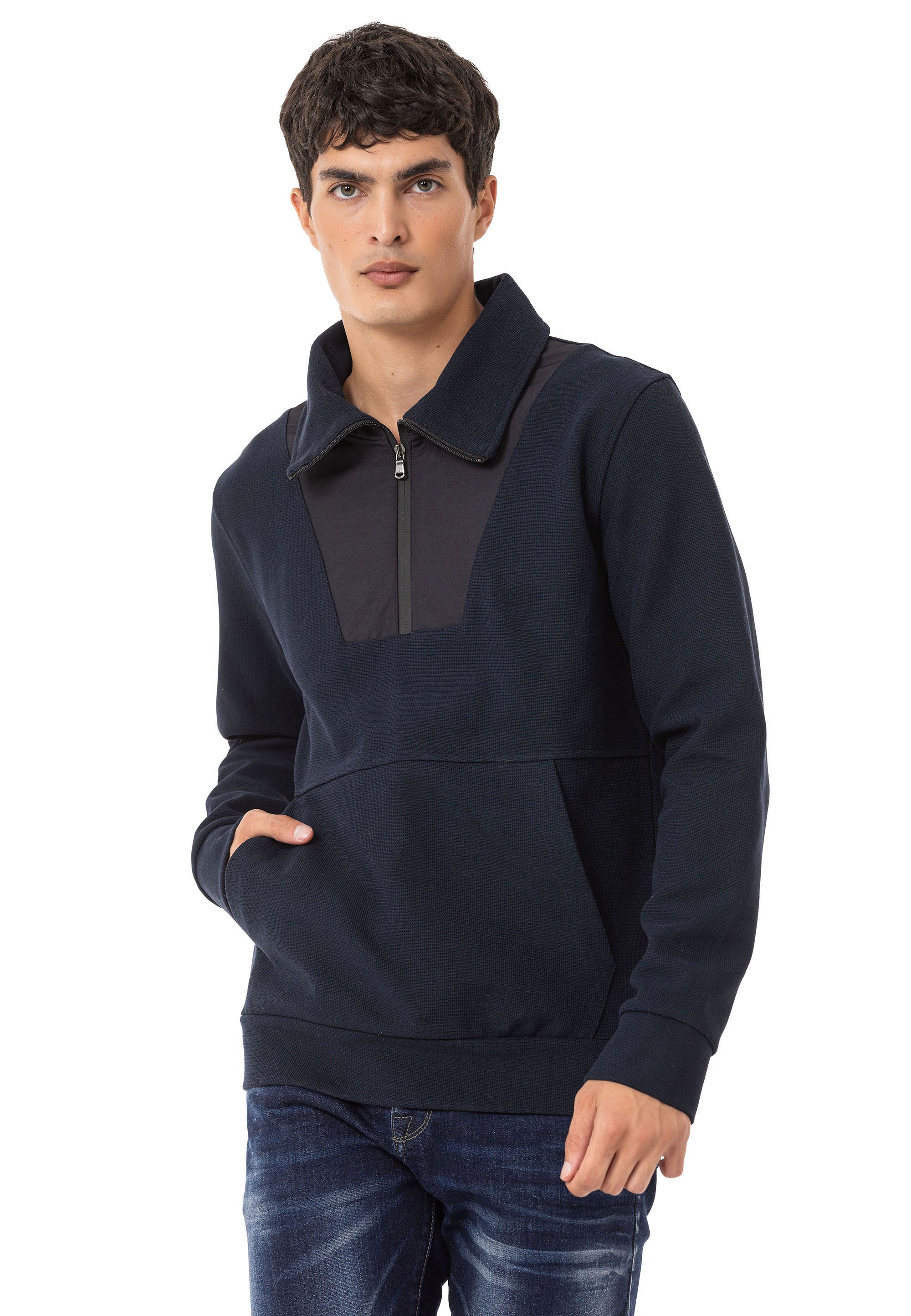 CL555 Men's Basic Zip Hoodie – Hooded Zip Sweatshirt, Everyday Relaxed Fit
