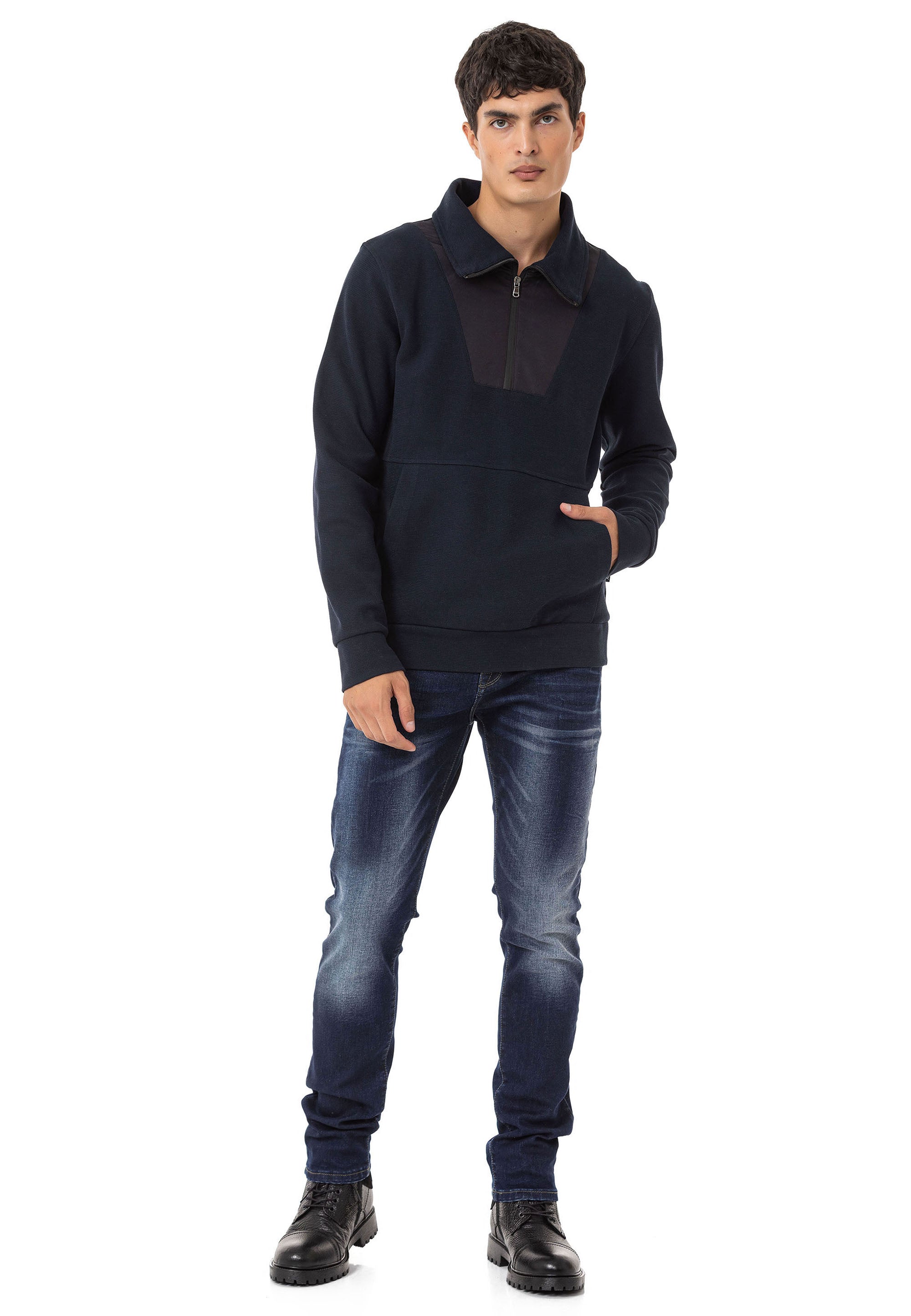 CL555 Men's Basic Zip Hoodie – Hooded Zip Sweatshirt, Everyday Relaxed Fit