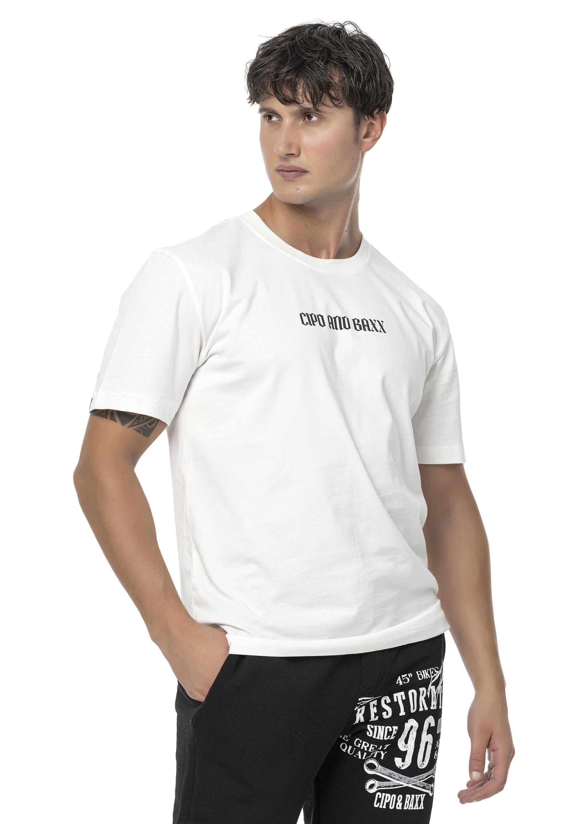 CT787 Men's Oversized T-Shirt with Large Back Logo Print