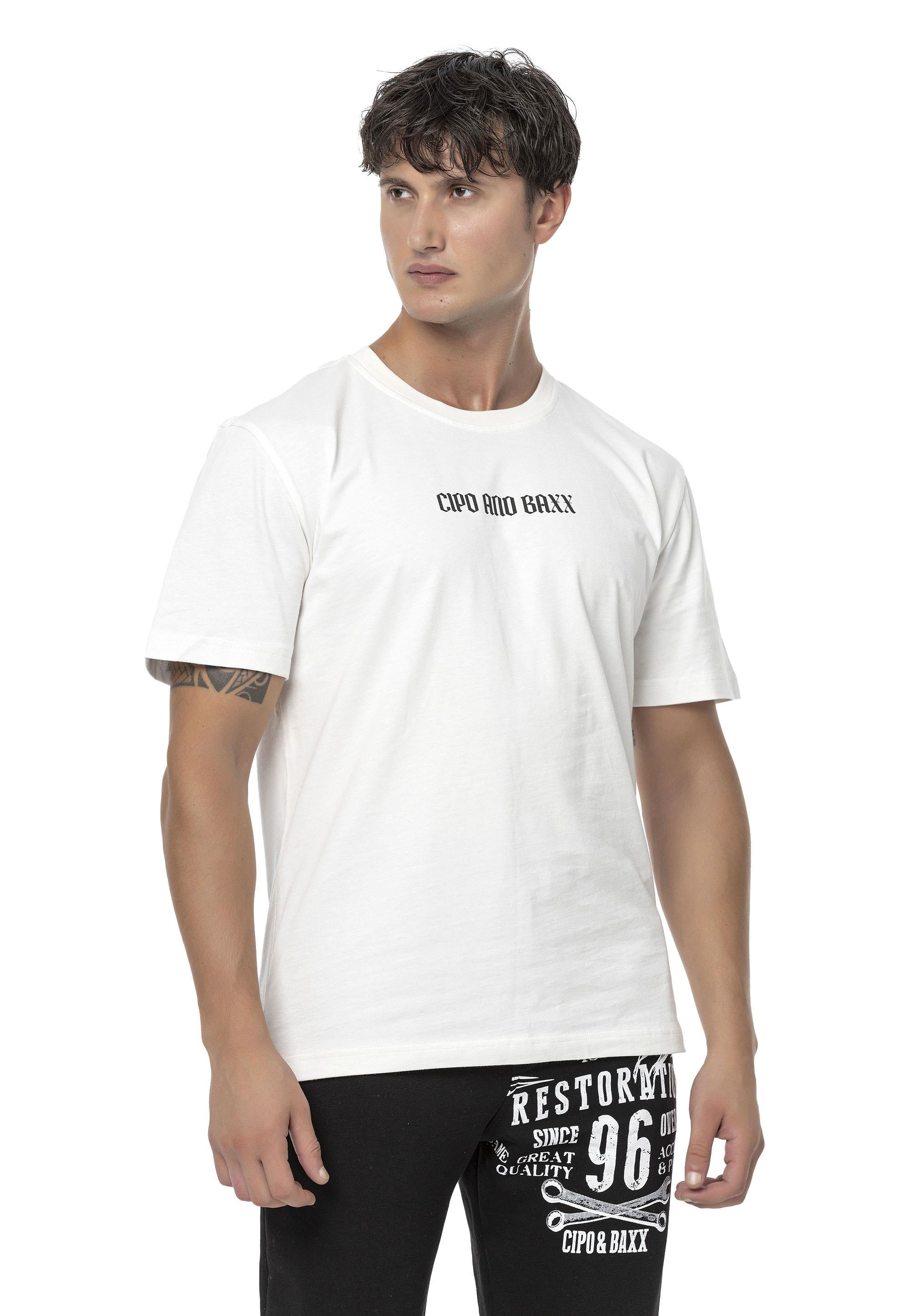 CT787 Men's Oversized T-Shirt with Large Back Logo Print