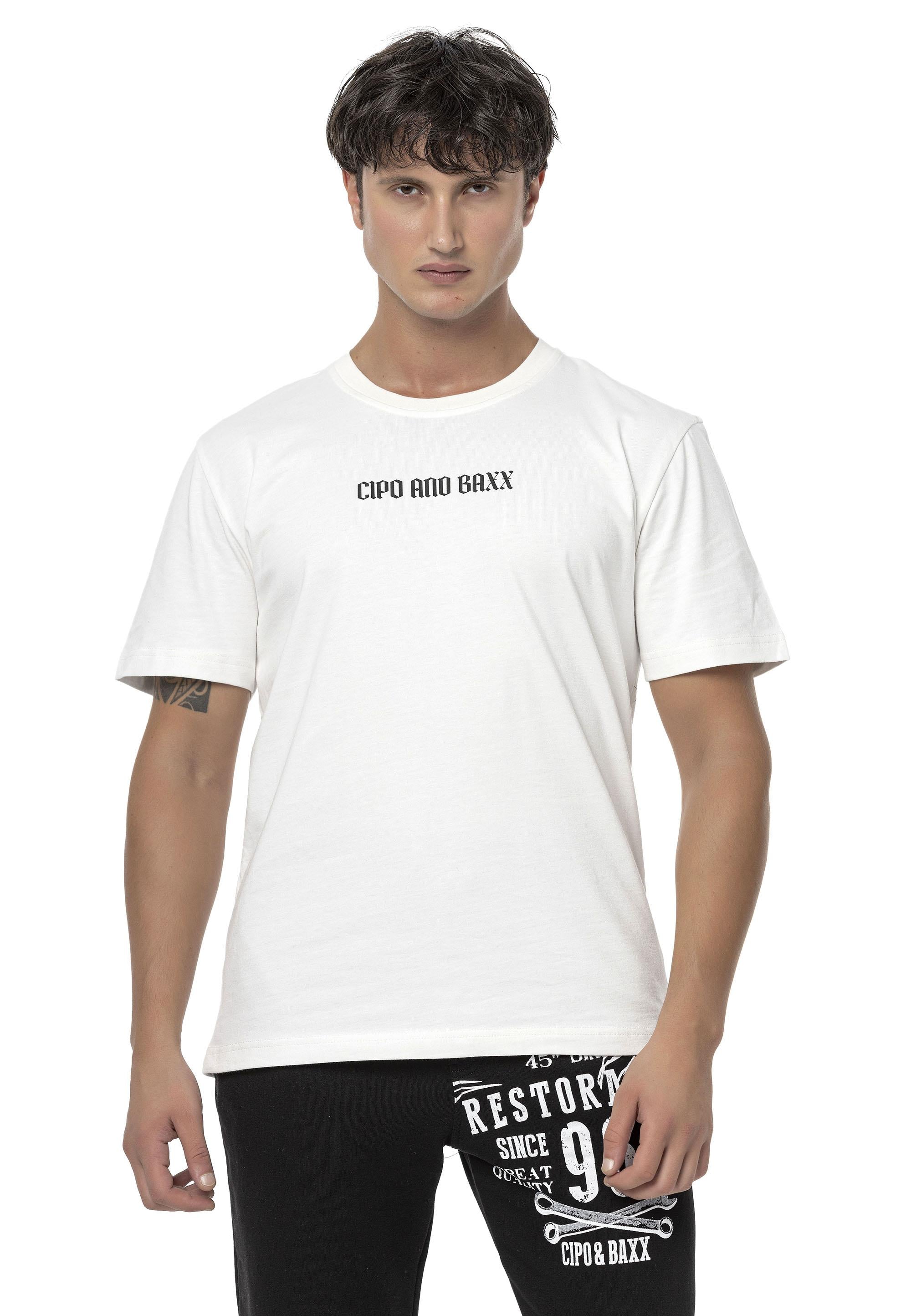 CT787 Men's Oversized T-Shirt with Large Back Logo Print