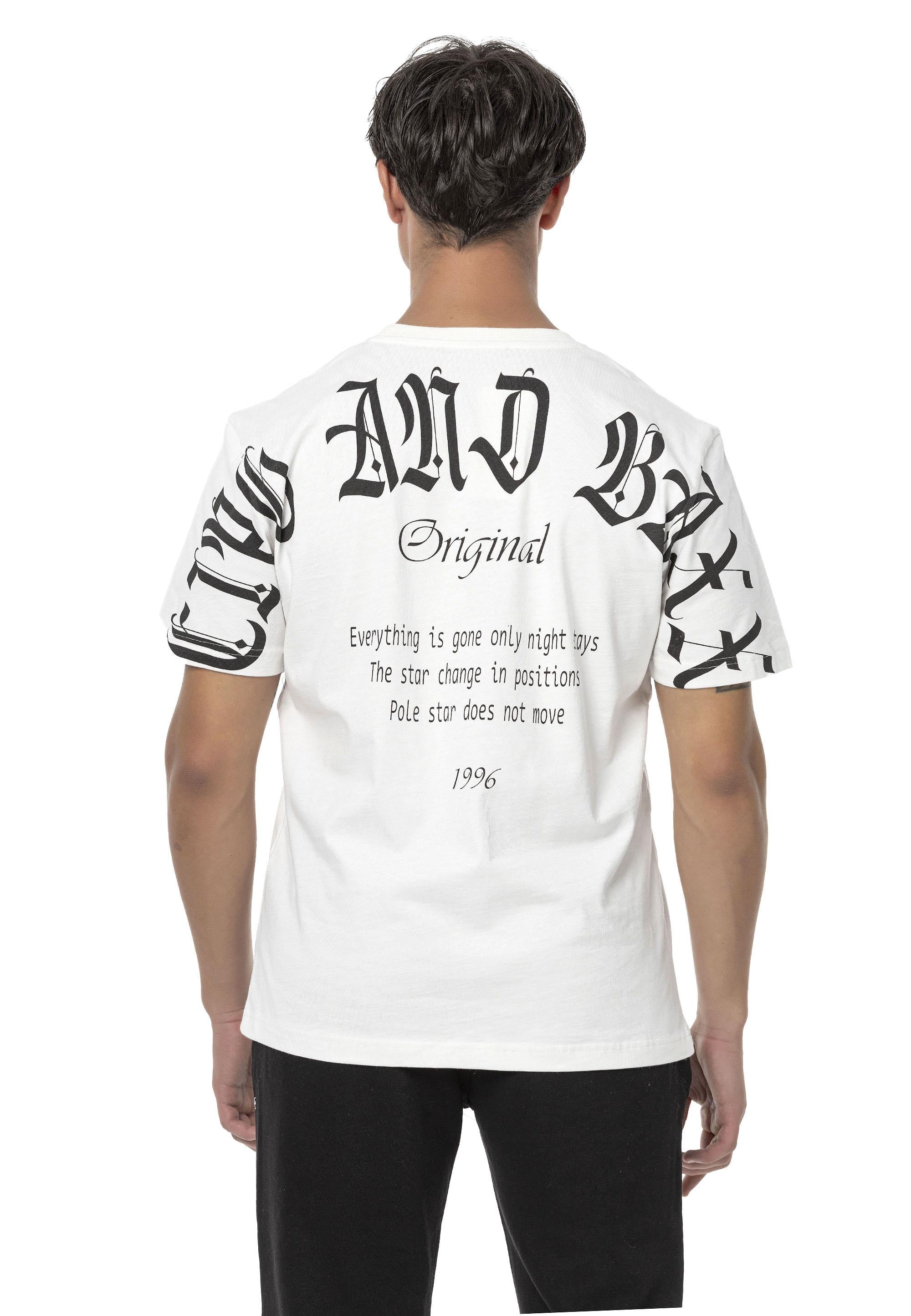 CT787 Men's Oversized T-Shirt with Large Back Logo Print