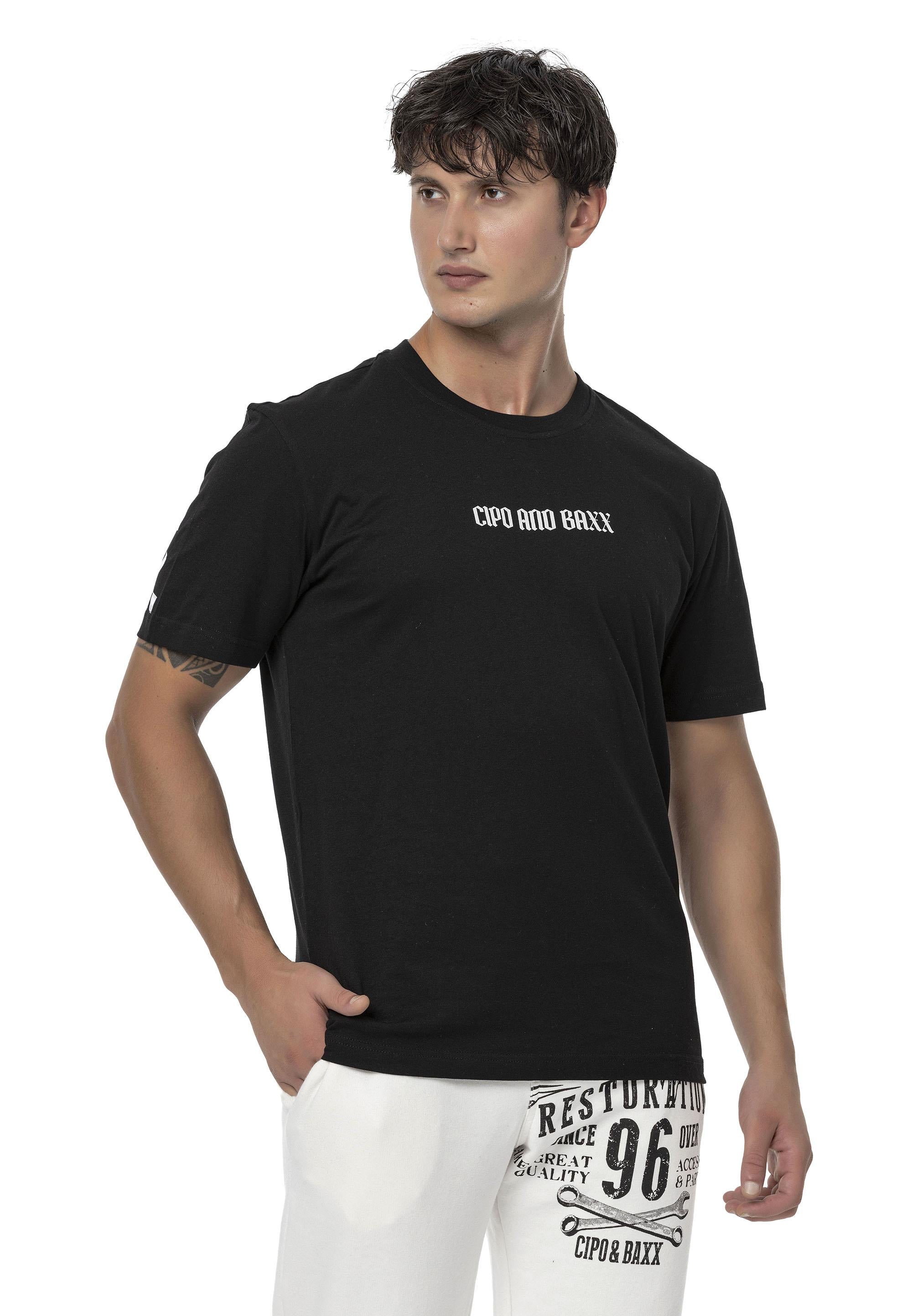 CT787 Men's Oversized T-Shirt with Large Back Logo Print