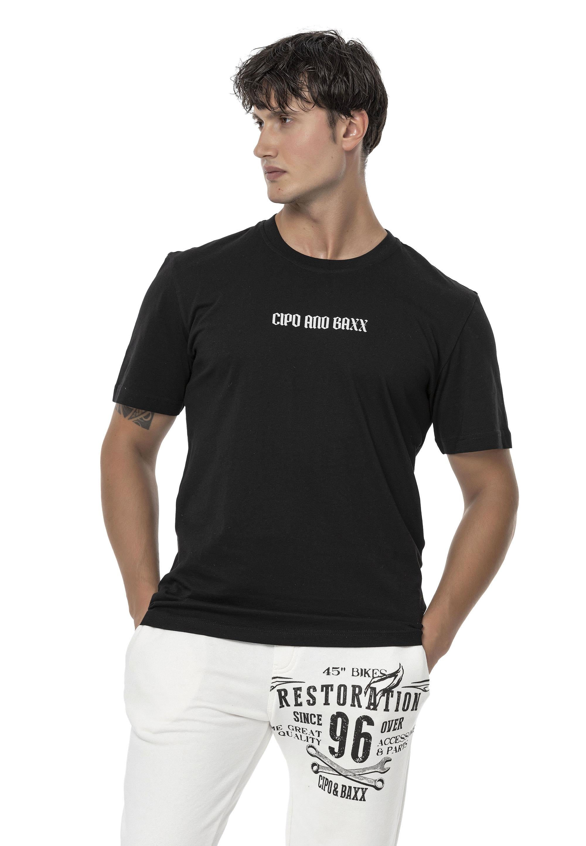 CT787 Men's Oversized T-Shirt with Large Back Logo Print