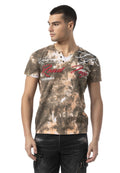 CT804 Men's T-Shirt – Washed Print, Regular Fit