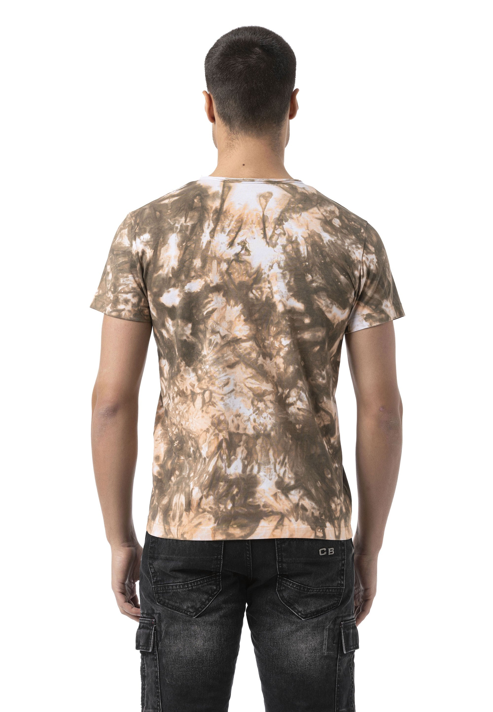 CT804 Men's T-Shirt – Washed Print, Regular Fit