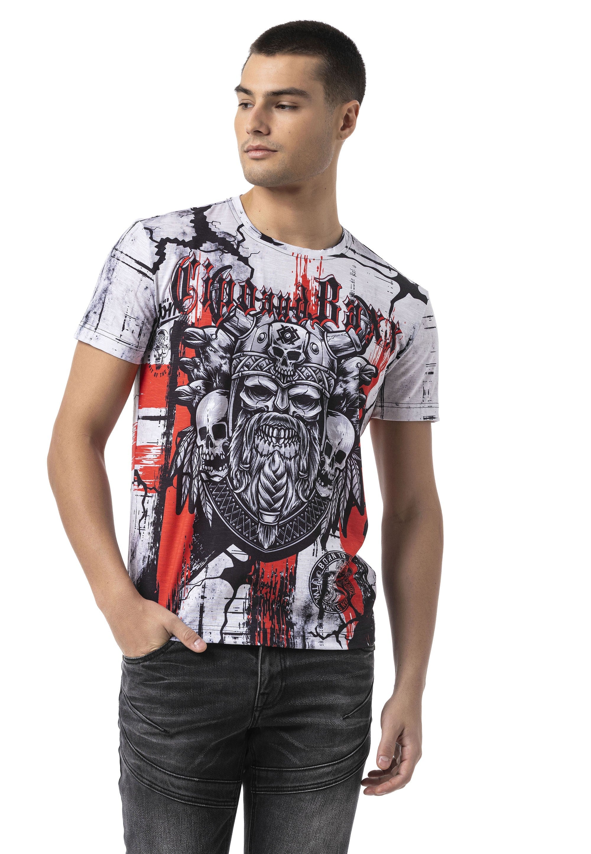 CT819 Vibe Revolution Pattern Men's T-Shirt
