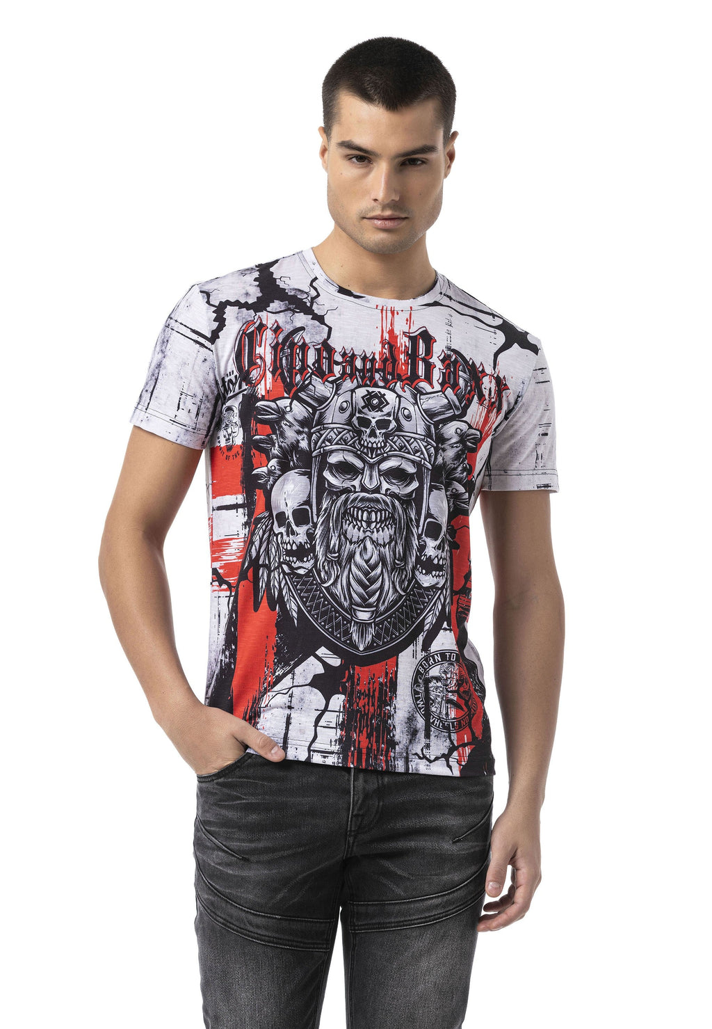 CT819 Vibe Revolution Pattern Men's T-Shirt
