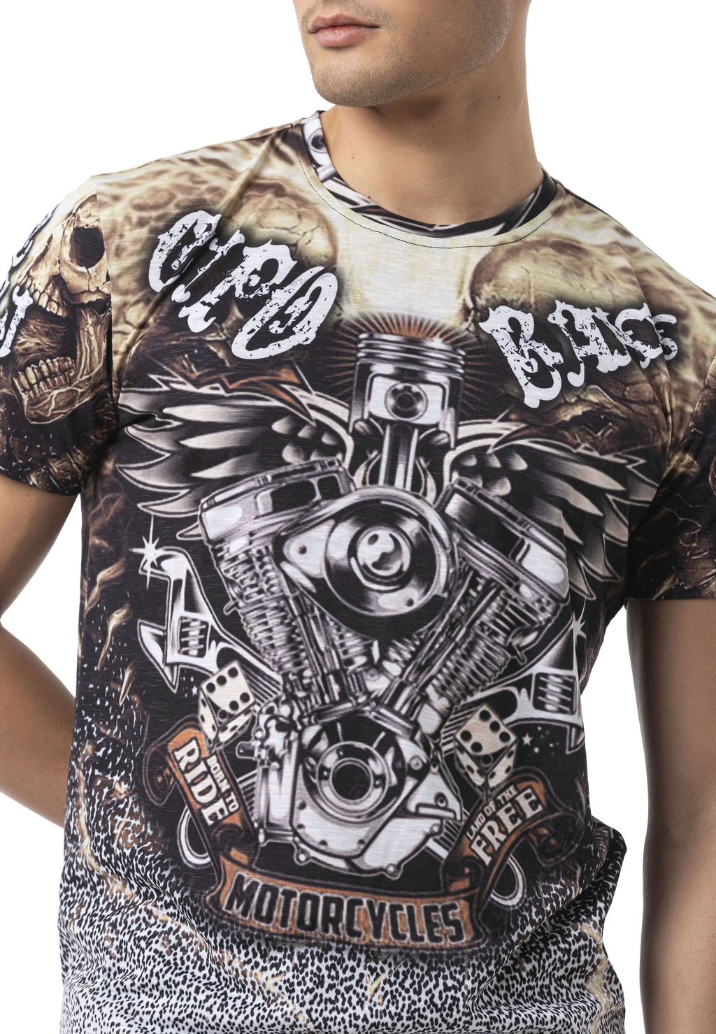 CT820 Urban Pulse Pattern Men's T-Shirt