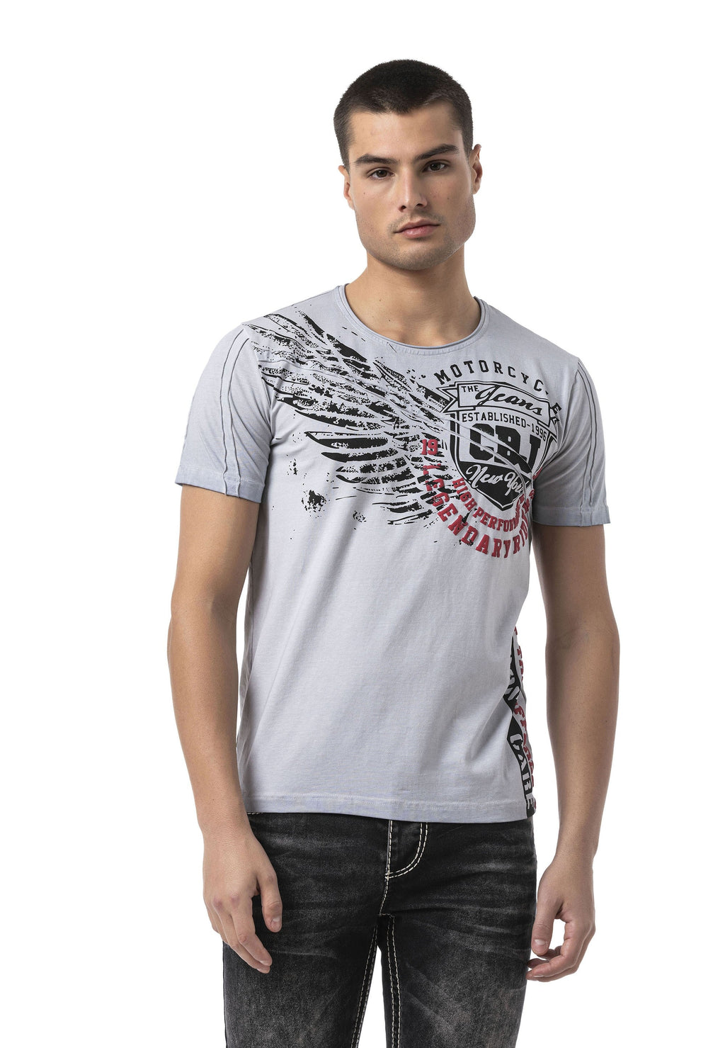 CT809 Men's T-Shirt – Eye-Catching Front Print & Modern Streetwear Style