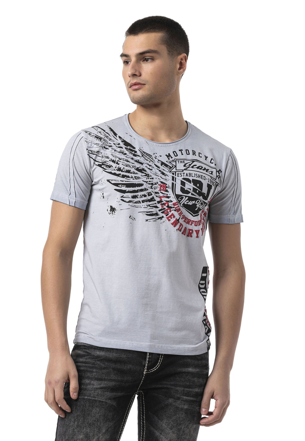 CT809 Men's T-Shirt – Eye-Catching Front Print & Modern Streetwear Style